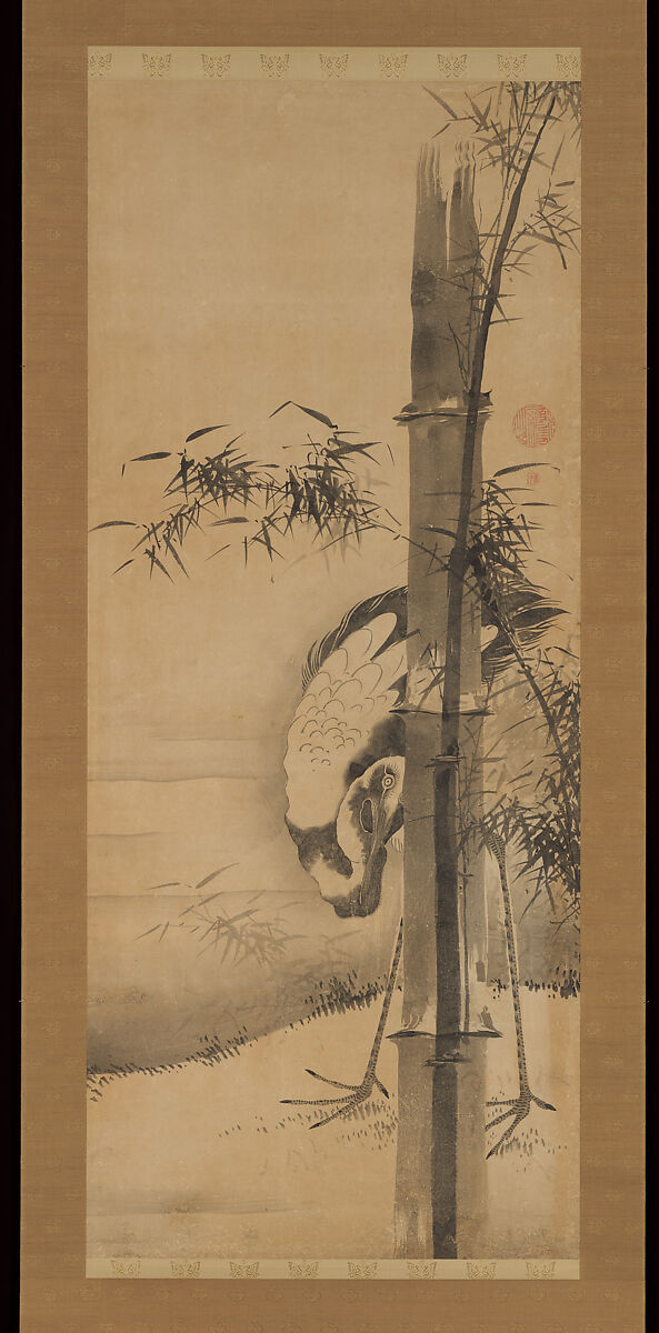 Cranes, Soga Shōhaku (Japanese, 1730–1781), Pair of hanging scrolls; ink on paper, Japan