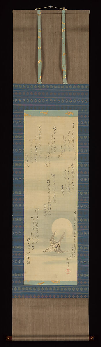 Hototogisu, Kubo Shunman (Japanese, 1757–1820), Hanging scroll; ink and color on silk, Japan