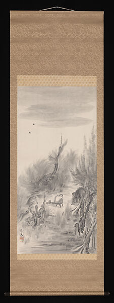 Early Evening, Morita Tsunetomo (Japanese, 1881–1933), Hanging scroll; ink on paper, Japan