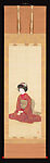 Maiko, Kikuchi Keigetsu (Japanese, 1879–1955), Hanging scroll; ink and color on silk, Japan