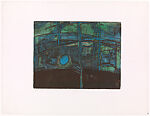 Flight IV, Zarina (American, born Aligarh, India 1937–2020 London), Open bite etching with simultaneous color printing