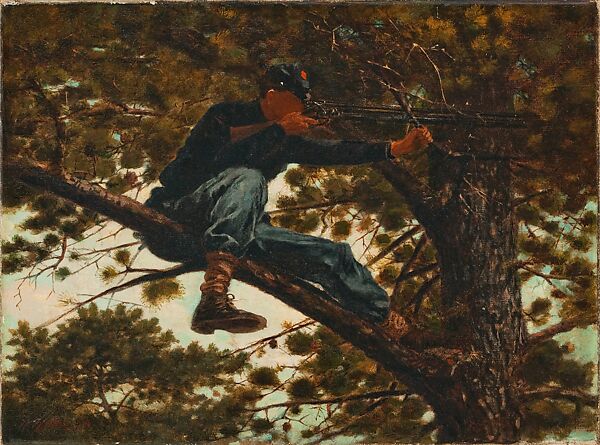 Sharpshooter, Winslow Homer (American, Boston, Massachusetts 1836–1910 Prouts Neck, Maine), Oil on canvas, American 