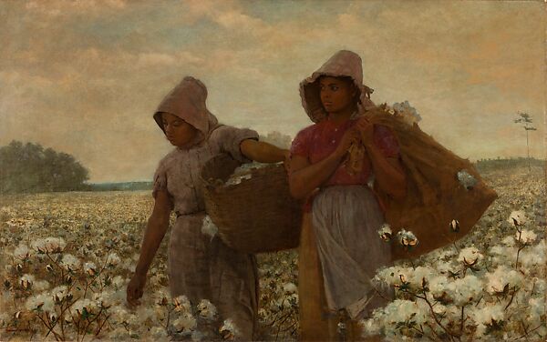 The Cotton Pickers, Winslow Homer (American, Boston, Massachusetts 1836–1910 Prouts Neck, Maine), Oil on canvas, American 