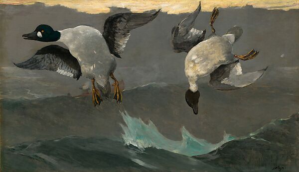 Right and Left, Winslow Homer (American, Boston, Massachusetts 1836–1910 Prouts Neck, Maine), Oil on canvas, American 