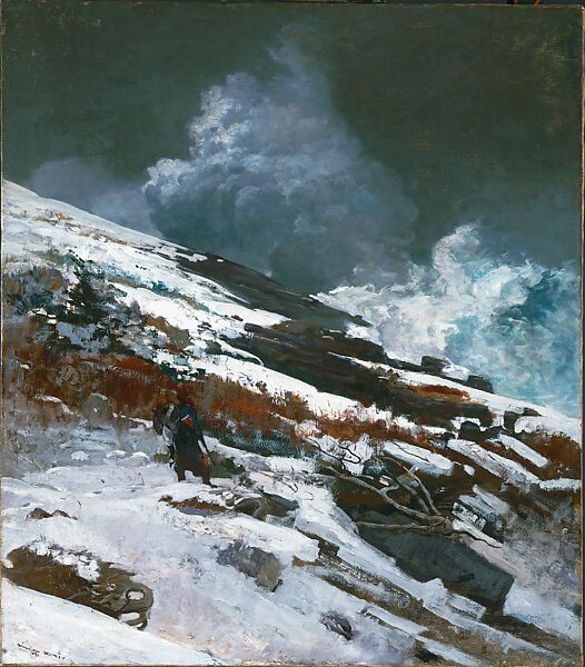 Winter Coast, Winslow Homer (American, Boston, Massachusetts 1836–1910 Prouts Neck, Maine), Oil on canvas, American 
