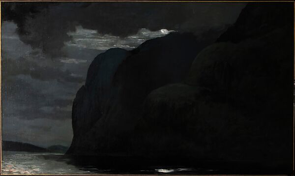 Cape Trinity, Saguenay River, Moonlight, Winslow Homer  American, Oil on canvas, American