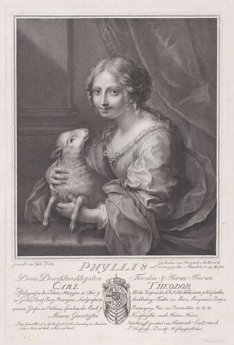 Phyllis holding a lamb