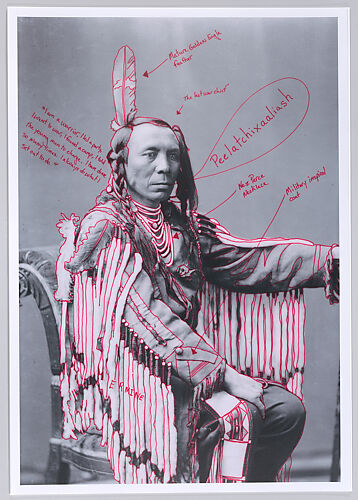 Peelatchixaaliash/Old Crow (Raven) from 1880 Crow Peace Delegation