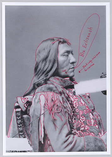 Bia Eélisaash/Large Stomach Woman (Pregnant Woman)/Two Belly from 1880 Crow Peace Delegation