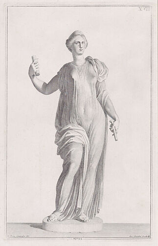 Plate XVII  (17): A Muse, from 
