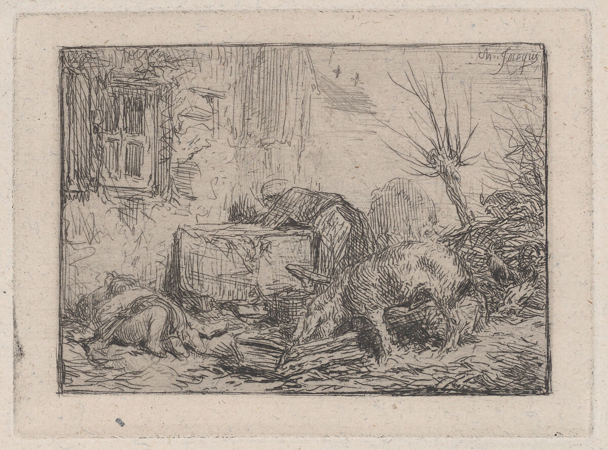 Charles Jacque | Farmyard | The Metropolitan Museum of Art