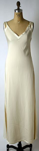 Evening ensemble, Valentino S.p.A. (Italian, founded 1959), (a) silk; (b) silk, cotton, glass, plastic; (c, d) silk, leather, Italian