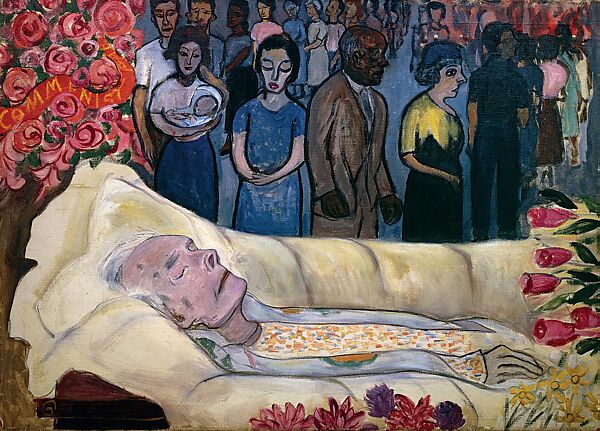Death of Mother Bloor, Alice Neel (American, Merion Square, Pennsylvania 1900–1984 New York), Oil on canvas 