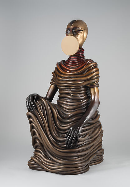 The Seated I, Wangechi Mutu (Kenyan-American, born Nairobi, 1972), Bronze 