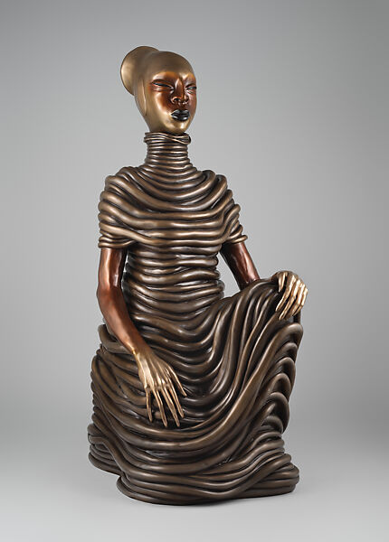 The Seated III, Wangechi Mutu (Kenyan-American, born Nairobi, 1972), Bronze 