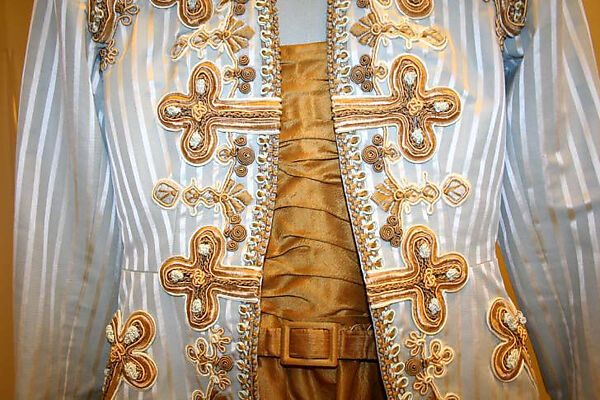 Ensemble, Christian Lacroix (French, born 1951), (a–c) silk; (d, e) silk, leather, French