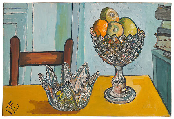Cut Glass with Fruit, Alice Neel (American, Merion Square, Pennsylvania 1900–1984 New York), Oil on canvas 