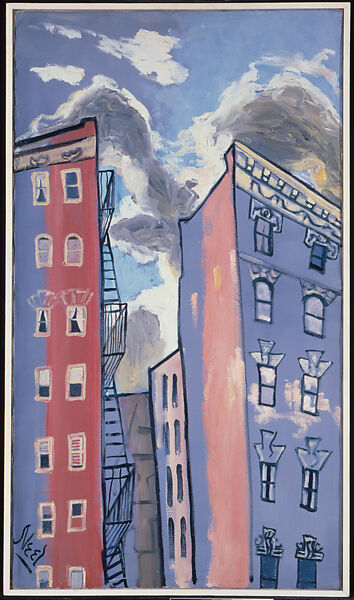 Sunset in Spanish Harlem, Alice Neel (American, Merion Square, Pennsylvania 1900–1984 New York), Oil on canvas 