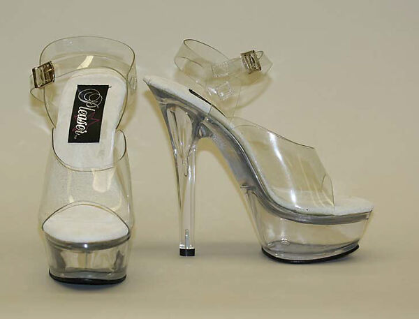 Shoes, Pleaser (American, founded 1993), plastic (polyvinyl chloride, acrylic), American