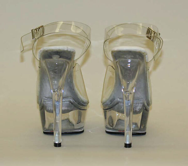 Shoes, Pleaser (American, founded 1993), plastic (polyvinyl chloride, acrylic), American