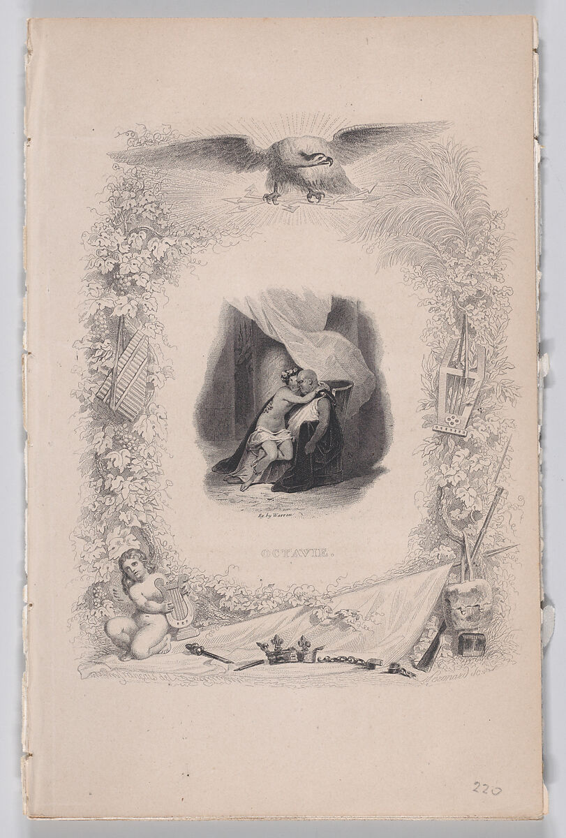 Octavie, from "The Complete Works of Béranger", François-Louis Français (French, Plombières-les-Bains 1814–1897 Plombières-les-Bains), Intaglio 