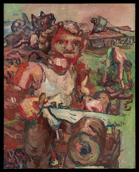 A Workman, Georg Baselitz (German, born Deutschbaselitz, Saxony, 1938), Oil on canvas 