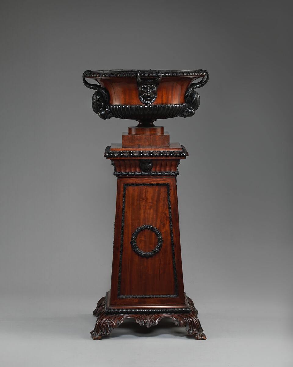 Wine Cistern Urn And Pedestal One Of A Pair British The Metropolitan Museum Of Art