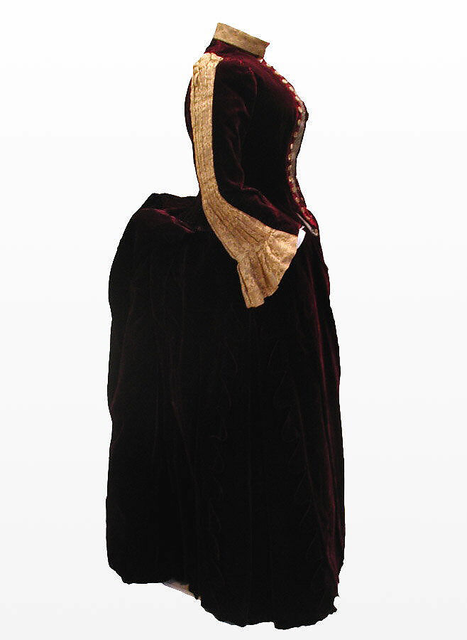 Dress, silk, metallic, American