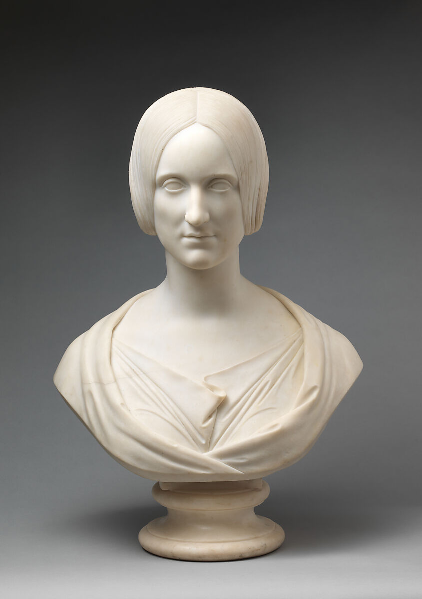 Mary Shelley (1797–1851), Camillo Pistrucci (Italian, 1811–1854), Marble, Italian 