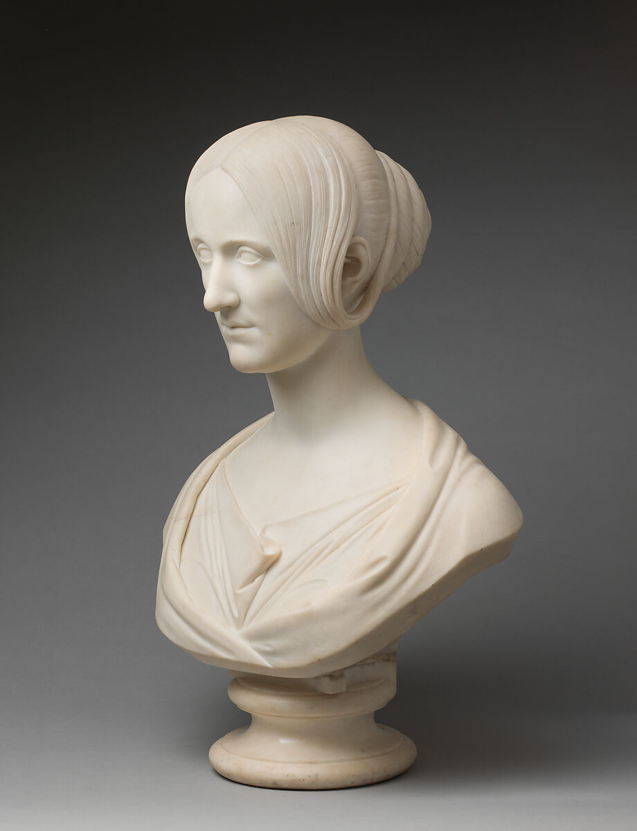 Mary Shelley (1797–1851), Camillo Pistrucci (Italian, 1811–1854), Marble, Italian