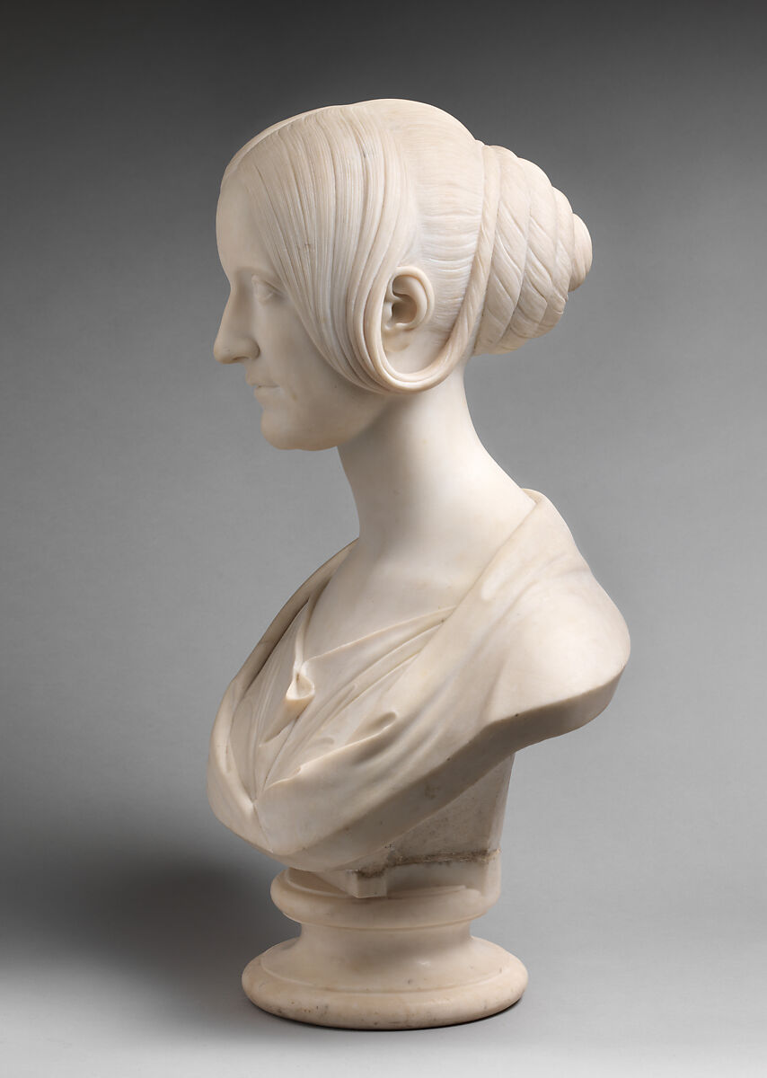Mary Shelley (1797–1851), Camillo Pistrucci (Italian, 1811–1854), Marble, Italian