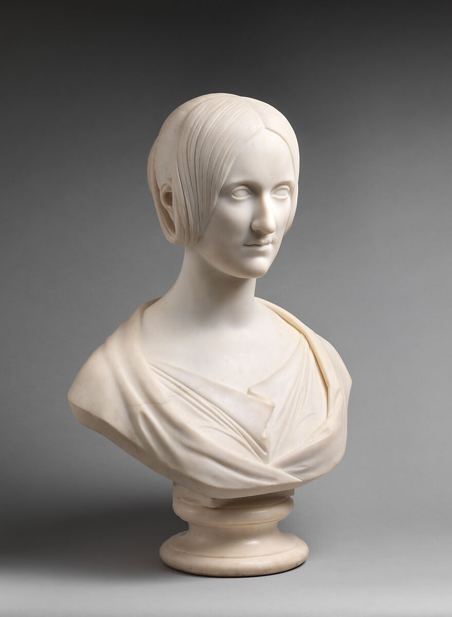 Mary Shelley (1797–1851), Camillo Pistrucci (Italian, 1811–1854), Marble, Italian