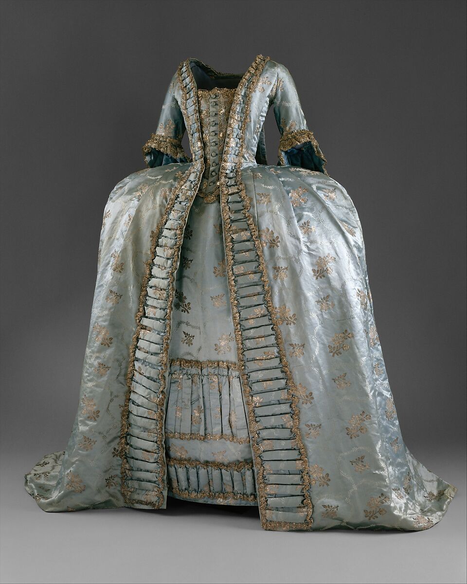 Robe à la française, silk, European 