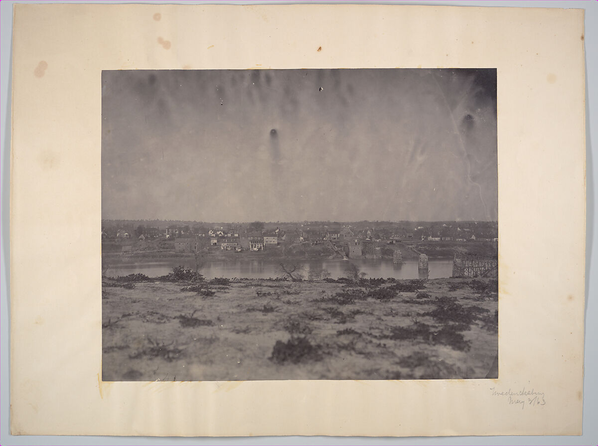 Fredericksburgh, Maryland, Andrew Joseph Russell (American, 1830–1902), Albumen silver print from glass negative 