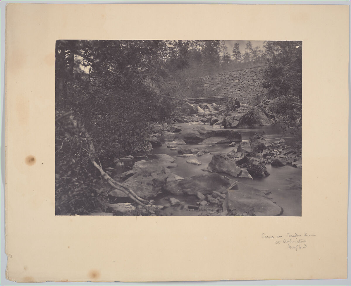 Scene near Arlington Mills, Andrew Joseph Russell (American, 1830–1902), Albumen silver print from glass negative 