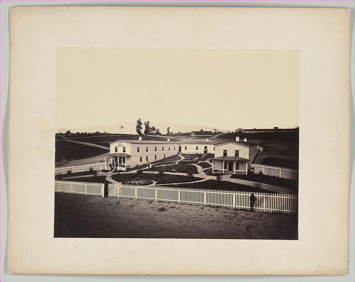 Soldier’s Home, Camp Nelson, Kentucky, Possibly G. W. Foster (American, active 1860s), Albumen silver print from glass negative 