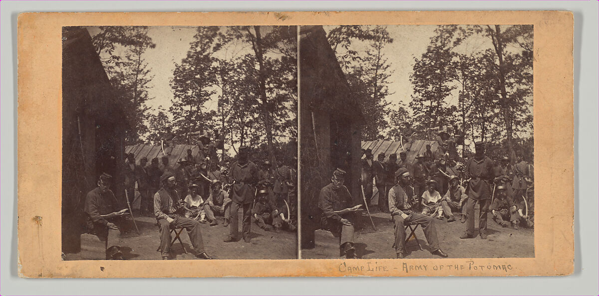 Camp Life, Army of the Potomac. Taking it Easy., Thomas C. Roche (American, 1826–1895), Albumen silver print from glass negative 