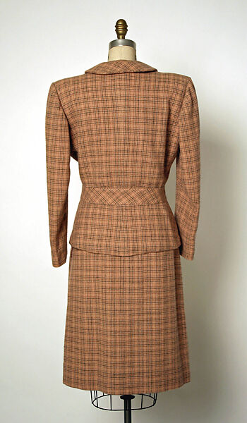 Suit, Gilbert Adrian (American, Naugatuck, Connecticut 1903–1959 Hollywood, California), wool, American