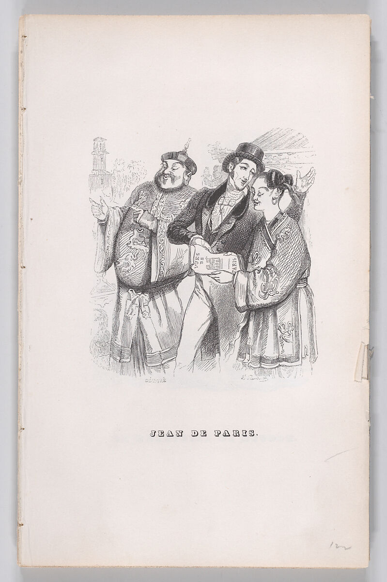 Jean of Paris, from "The Complete Works of Béranger", J. J. Grandville (French, Nancy 1803–1847 Vanves), Wood engraving 