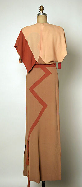 "Shades of Picasso", Gilbert Adrian (American, Naugatuck, Connecticut 1903–1959 Hollywood, California), rayon, American