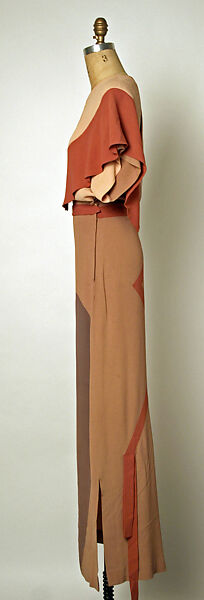 "Shades of Picasso", Gilbert Adrian (American, Naugatuck, Connecticut 1903–1959 Hollywood, California), rayon, American