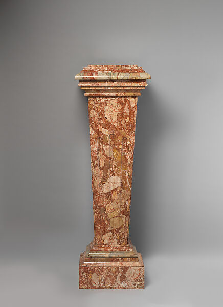 Pedestal, Colored marble, French