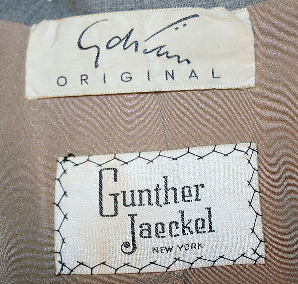 Suit, Gilbert Adrian (American, Naugatuck, Connecticut 1903–1959 Hollywood, California), wool, bone, American