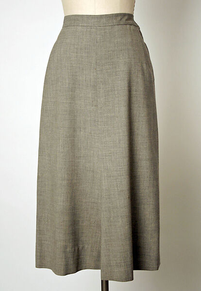 Suit, Gilbert Adrian (American, Naugatuck, Connecticut 1903–1959 Hollywood, California), wool, bone, American