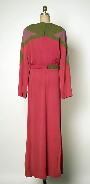 Dress, Gilbert Adrian (American, Naugatuck, Connecticut 1903–1959 Hollywood, California), rayon, American