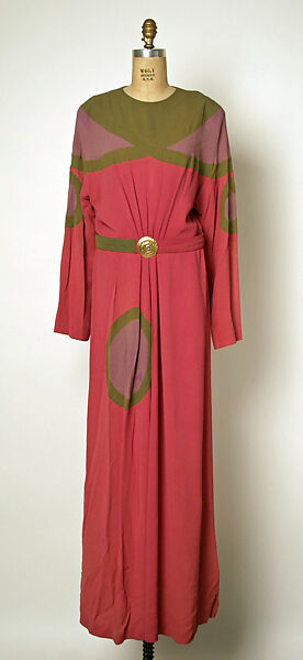 Dress, Gilbert Adrian (American, Naugatuck, Connecticut 1903–1959 Hollywood, California), rayon, American 