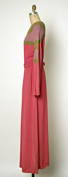Dress, Gilbert Adrian (American, Naugatuck, Connecticut 1903–1959 Hollywood, California), rayon, American