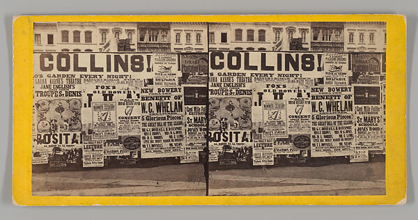 Specimens of New York Bill Posting, No. 897 from the series, 