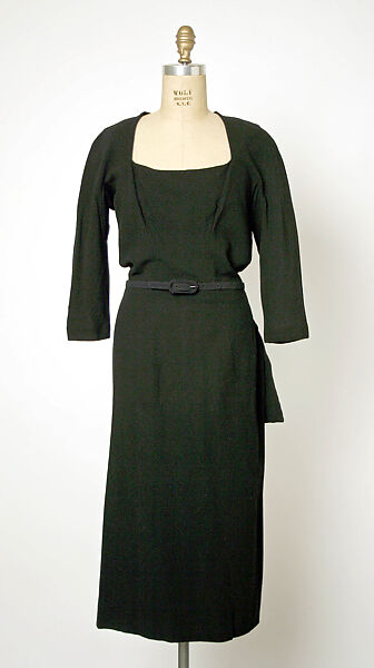 Dress, Gilbert Adrian (American, Naugatuck, Connecticut 1903–1959 Hollywood, California), wool, American 