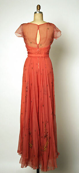 Evening dress, Attributed to Gilbert Adrian (American, Naugatuck, Connecticut 1903–1959 Hollywood, California), silk, American